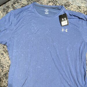 Under Armour Men’s Blue Short-Sleeve Athletic T-Shirt – Size XL (Fitted)